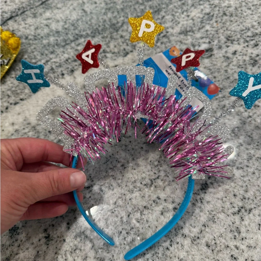Colorful Happy Birthday Headbands